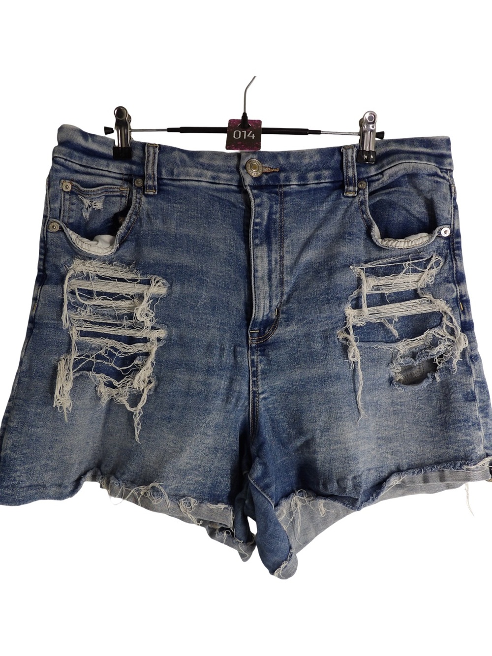 American Eagle Outfitters Ripped Blue Denim Cutoff Shorts